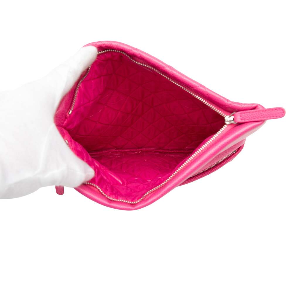Chanel Beauty Cc Clutch Quilted Caviar #251536C12B - Picture 4 of 8